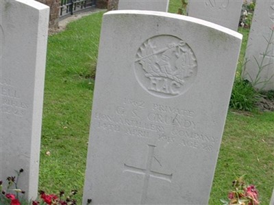 Private Geoffrey Stewart Grundy on Sysoon