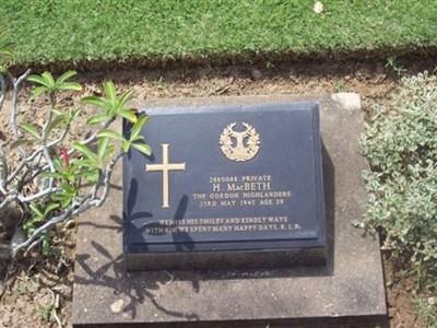 Private Hugh MacBeth on Sysoon