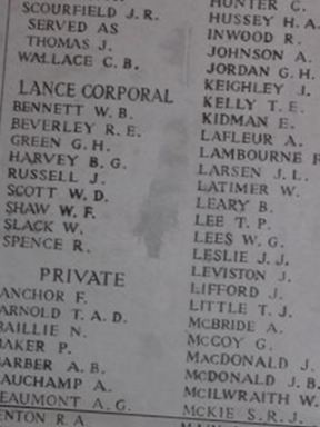 Private J P Horton on Sysoon