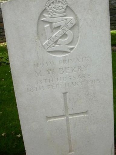 Private M W Berry on Sysoon
