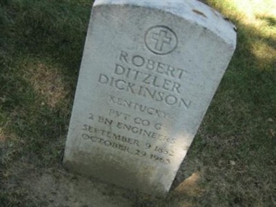 Private Robert Ditzler Dickinson on Sysoon