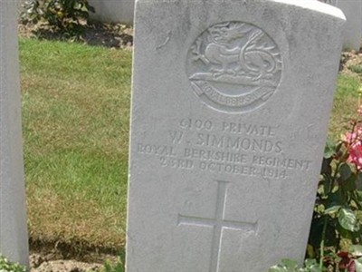 Private W Simmonds on Sysoon