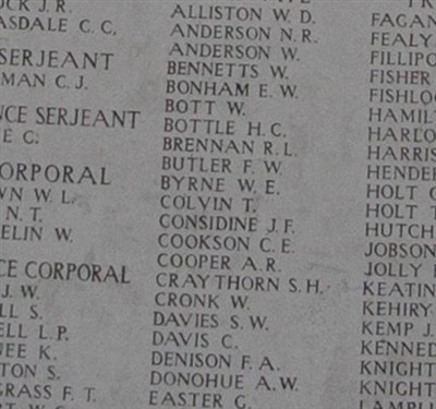Private William Bennetts on Sysoon