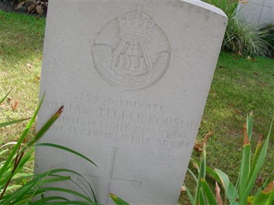 Private William Telfer Robson on Sysoon