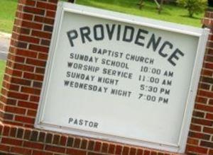 Providence Baptist Church on Sysoon
