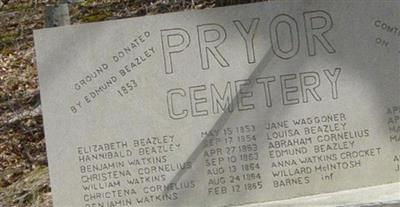 Pryor Cemetery on Sysoon