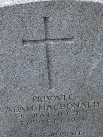 Pvt Adam MacDonald on Sysoon