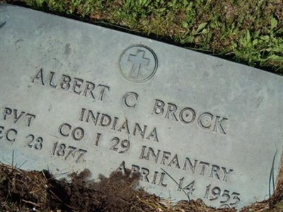 Pvt Albert C. Brock on Sysoon