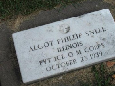Pvt Algot Phillip Snell on Sysoon