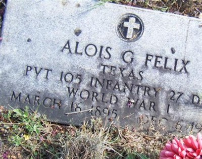 Pvt Alois George Felix on Sysoon