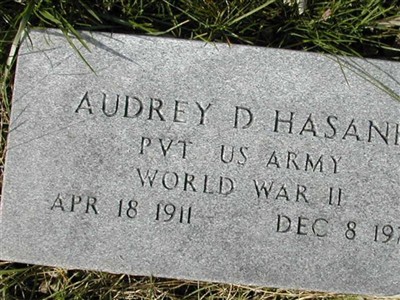 Pvt Audrey D. Hasank on Sysoon