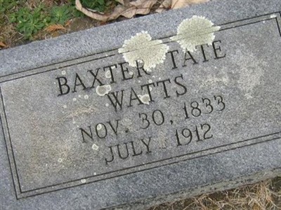 Pvt Baxter Tate Watts on Sysoon