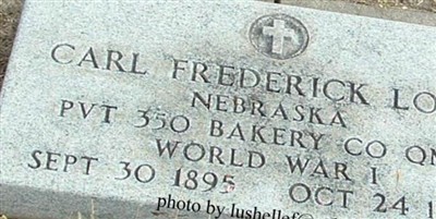 Pvt Carl Frederick Lock on Sysoon