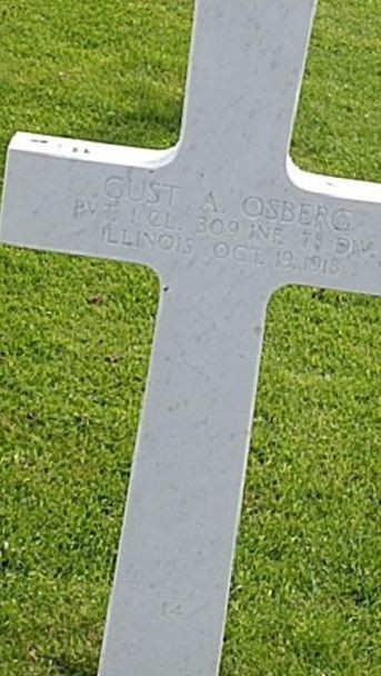 PVT 1CL Gust A. Osberg on Sysoon