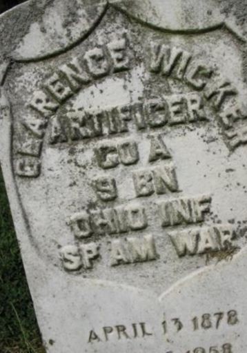 Pvt Clarence S Wicker on Sysoon