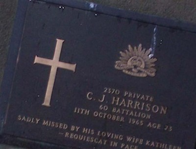 Pvt Cuthbert Joseph Harrison on Sysoon