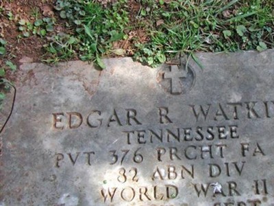 Pvt Edgar R Watkins on Sysoon