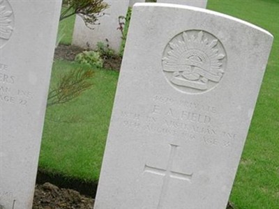 Pvt Ernest Alfred Field on Sysoon
