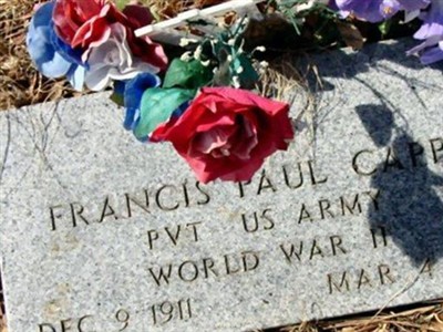 Pvt Francis Paul Capps on Sysoon