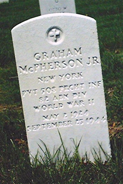 Pvt Graham McPherson, Jr on Sysoon