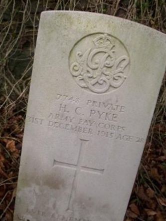 Pvt H C Pyke on Sysoon