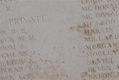 Pvt James Joseph Curran on Sysoon