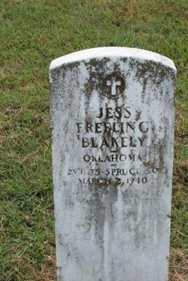 Pvt Jess Freeling Blakely on Sysoon