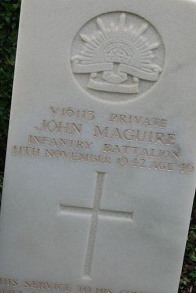 Pvt John Maguire on Sysoon