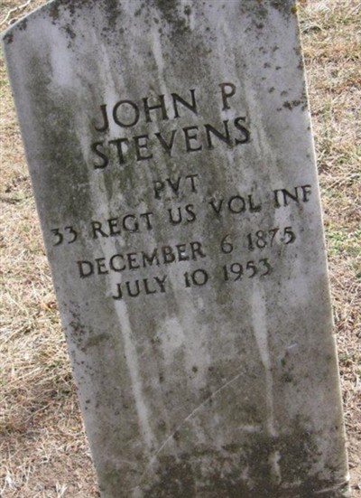 Pvt John P. Stevens on Sysoon