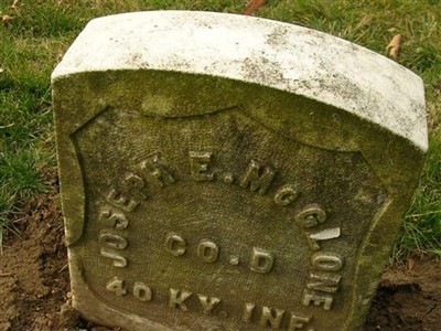 Pvt Joseph E McGlone on Sysoon