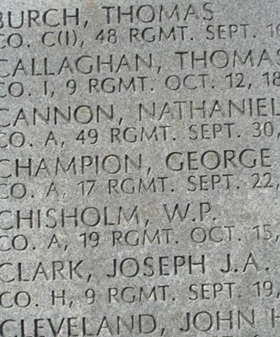 Pvt Joseph J.A. Clark on Sysoon