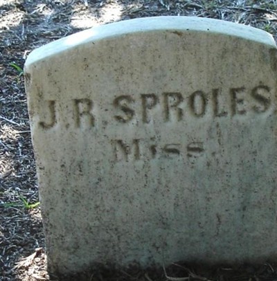 Pvt J. R. Sproles on Sysoon