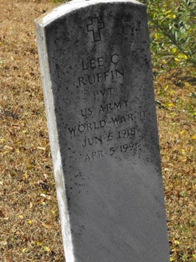 Pvt Lee C Ruffin on Sysoon