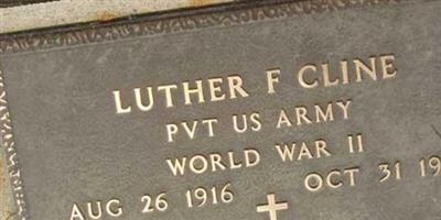 Pvt Luther F. Cline on Sysoon