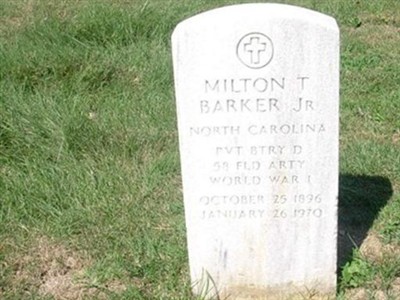 Pvt Milton T Barker, Jr on Sysoon