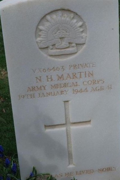 Pvt Nicholas Henry Martin on Sysoon
