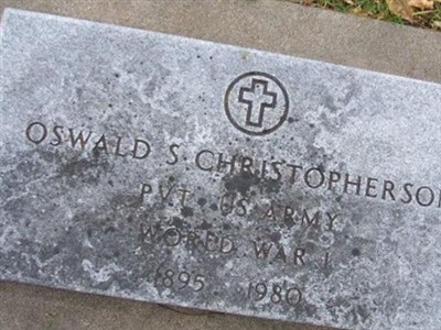 Pvt Oswald S Christopherson on Sysoon