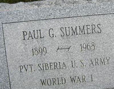 Pvt Paul Garner Summers on Sysoon