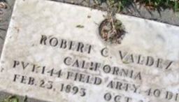 Pvt Robert C Valdez on Sysoon