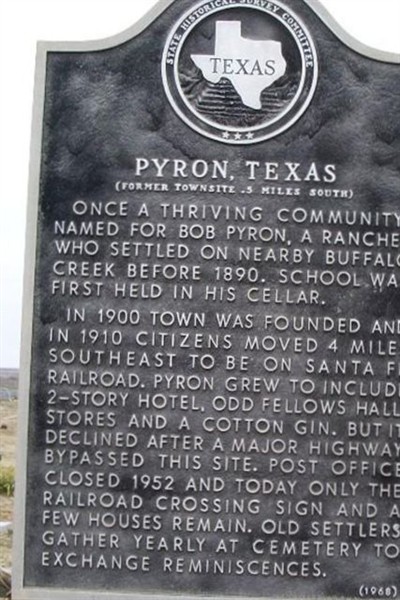 Pyron Cemetery on Sysoon