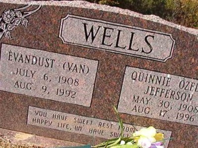 Quinnie Ozella Jefferson Wells on Sysoon
