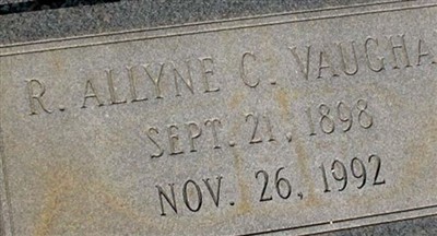 R. Allyne Coker Vaughan on Sysoon