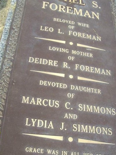Rachel Simmon Foreman on Sysoon