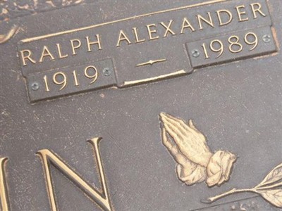 Ralph Alexander Medlin on Sysoon
