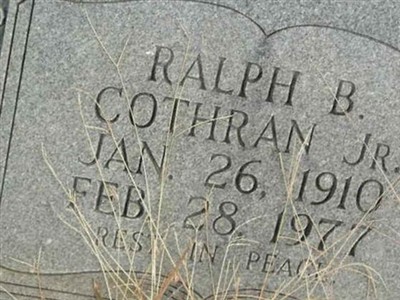 Ralph B. Cothran, Jr on Sysoon