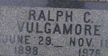 Ralph Clare Vulgamore on Sysoon