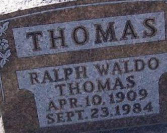 Ralph Waldo Thomas on Sysoon