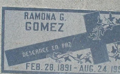Ramona G. Gomez on Sysoon