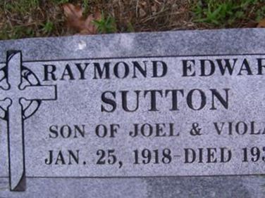 Raymond Edward Sutton on Sysoon