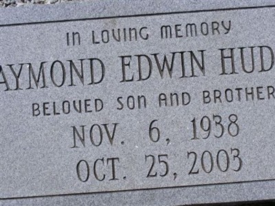 Raymond Edwin Hudson on Sysoon